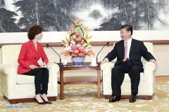 Le président chinois rencontre la directrice générale de l'UNESCO.jpg