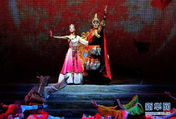 La comédie musicale épique "L'héro Gesar" mise en scène à Shanghai